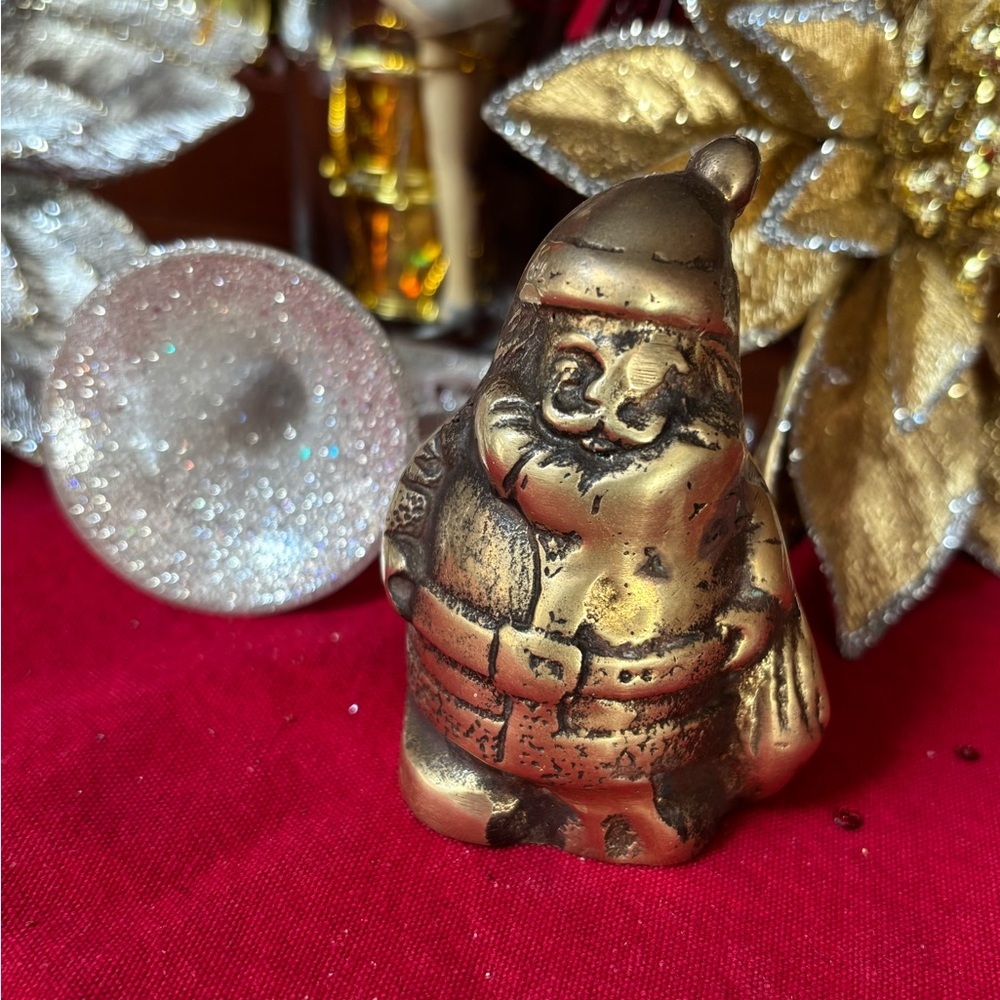 Brass Mann Korean  Santa Figurine
